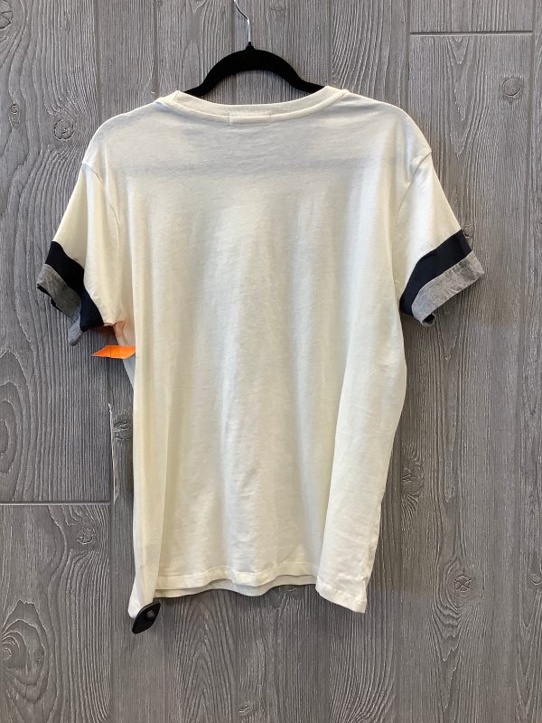 Top Short Sleeve By Clothes Mentor In Cream, Size: M Sale - Image 2