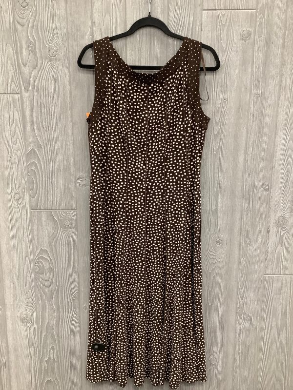 Dress Casual Midi By Perceptions In Brown, Size: Xl Online - Image 2