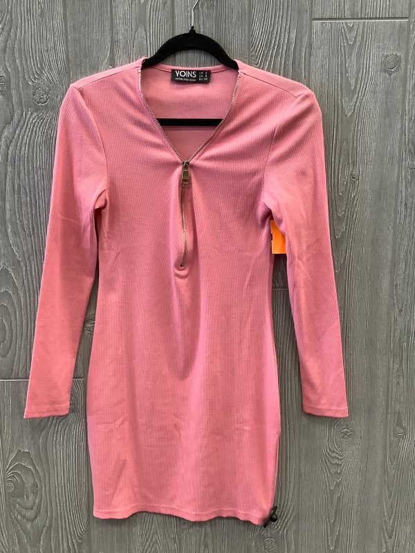 Dress Casual Midi By Clothes Mentor In Pink, Size: Xs Sale