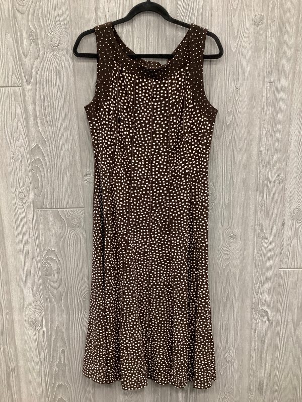 Dress Casual Midi By Perceptions In Brown, Size: Xl Online