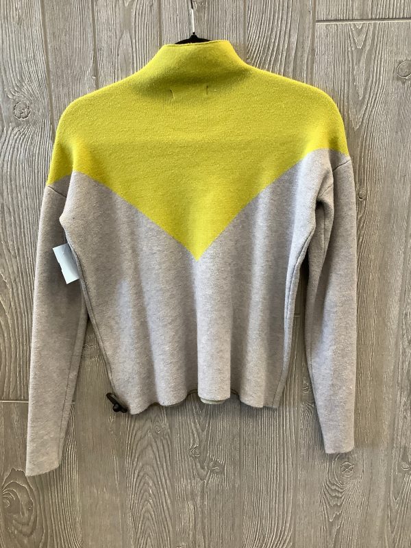 Sweater By Cynthia Rowley In Green & Grey, Size: Xs Online now - Image 2