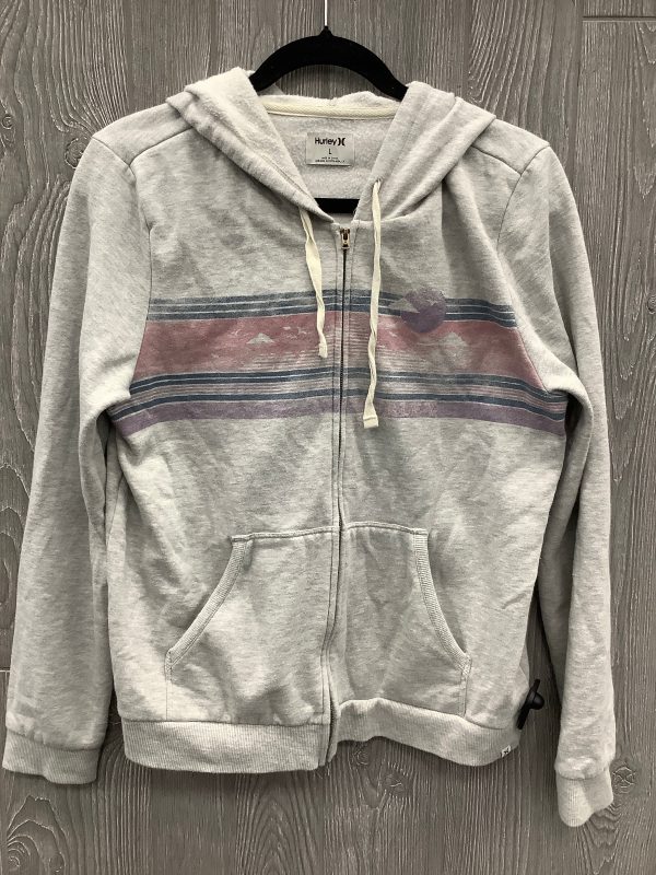 Sweatshirt Hoodie By Clothes Mentor In Grey, Size: L Sale