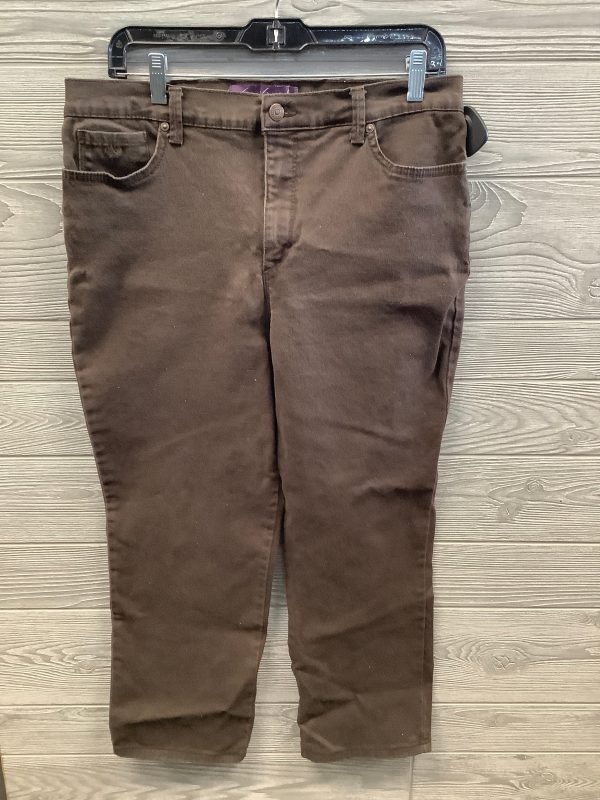 Jeans Straight By Gloria Vanderbilt In Brown, Size: 14p Hot on Sale