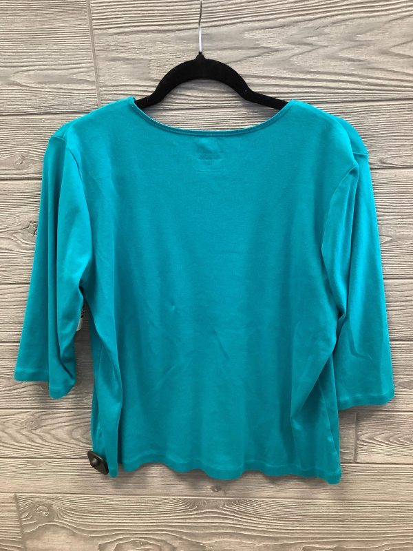 Top 3 4 Sleeve By Christopher And Banks In Blue, Size: Xl For Discount - Image 2