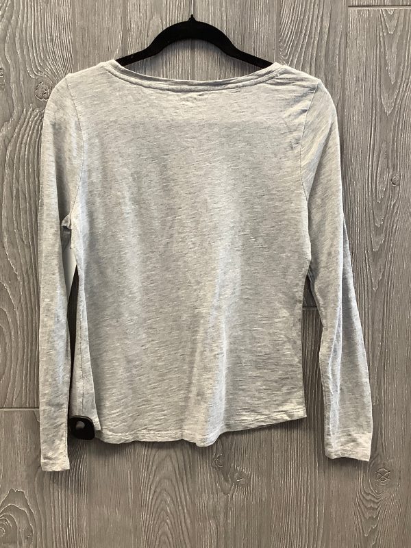 Top Long Sleeve By Talbots In Grey, Size: Mp Online Hot Sale - Image 2