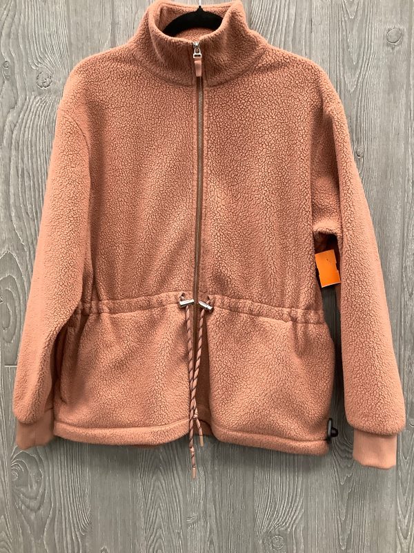 Jacket Fleece By Universal Thread In Brown, Size: M For Cheap