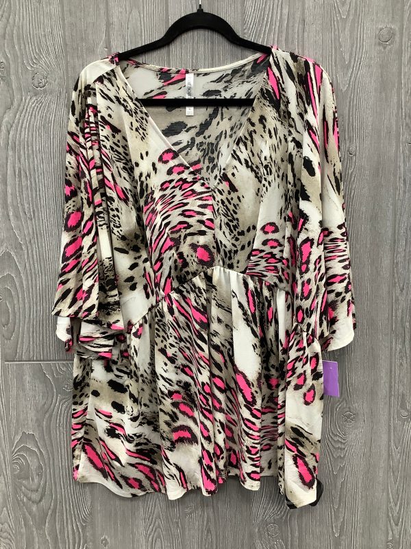 Top 3 4 Sleeve By Clothes Mentor In Animal Print, Size: Xl Discount