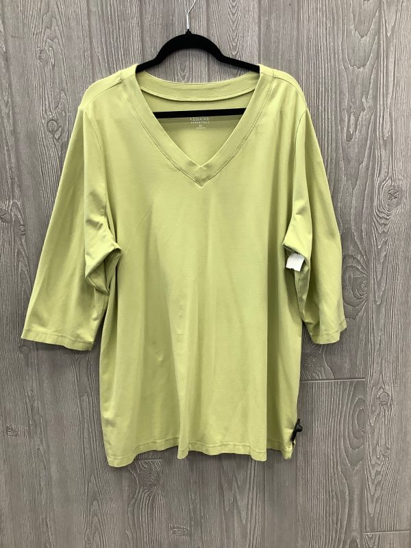 Top Long Sleeve By Clothes Mentor In Green, Size: 2x Supply