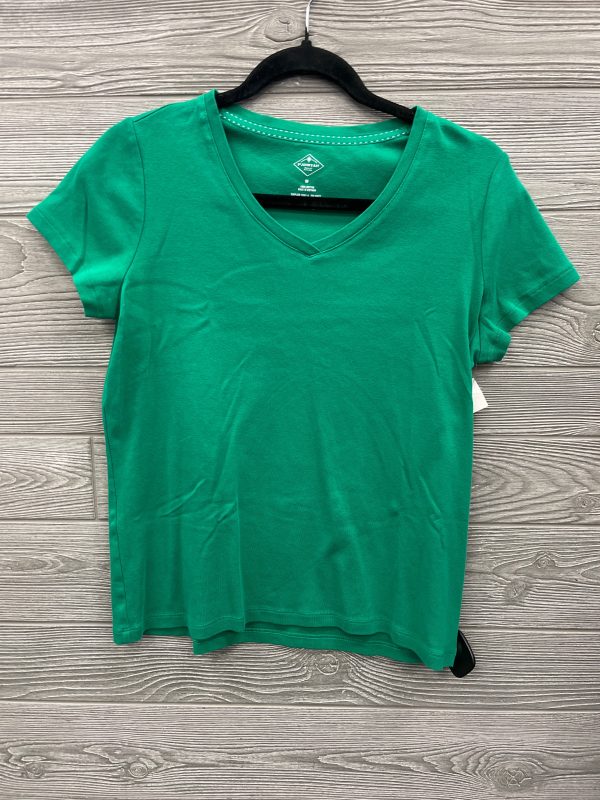 Top Short Sleeve Basic By St Johns Bay In Green, Size: M Online now