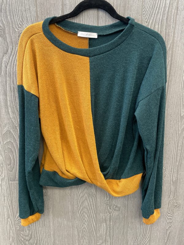 Sweater By Ces Femme In Green & Yellow, Size: M Online now