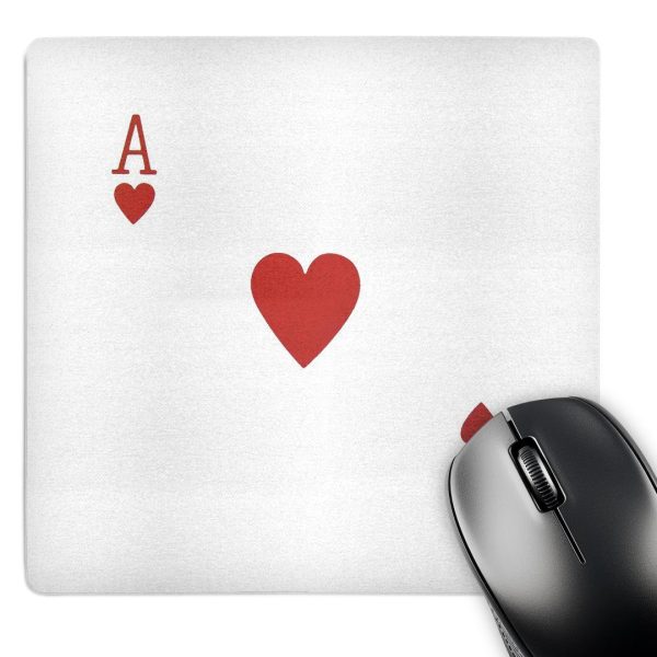 Ace of Hearts Playing Card - Mouse Pad Sale